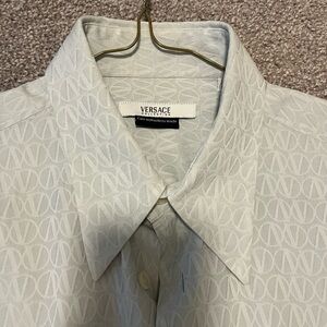 Authentic Versace Men's Patterned Dress Shirt